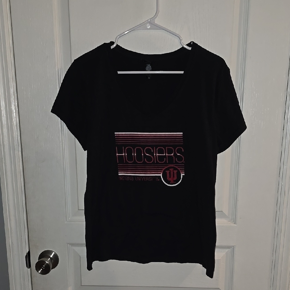 Indiana University Hoosiers Women's Large Black T-Shirt